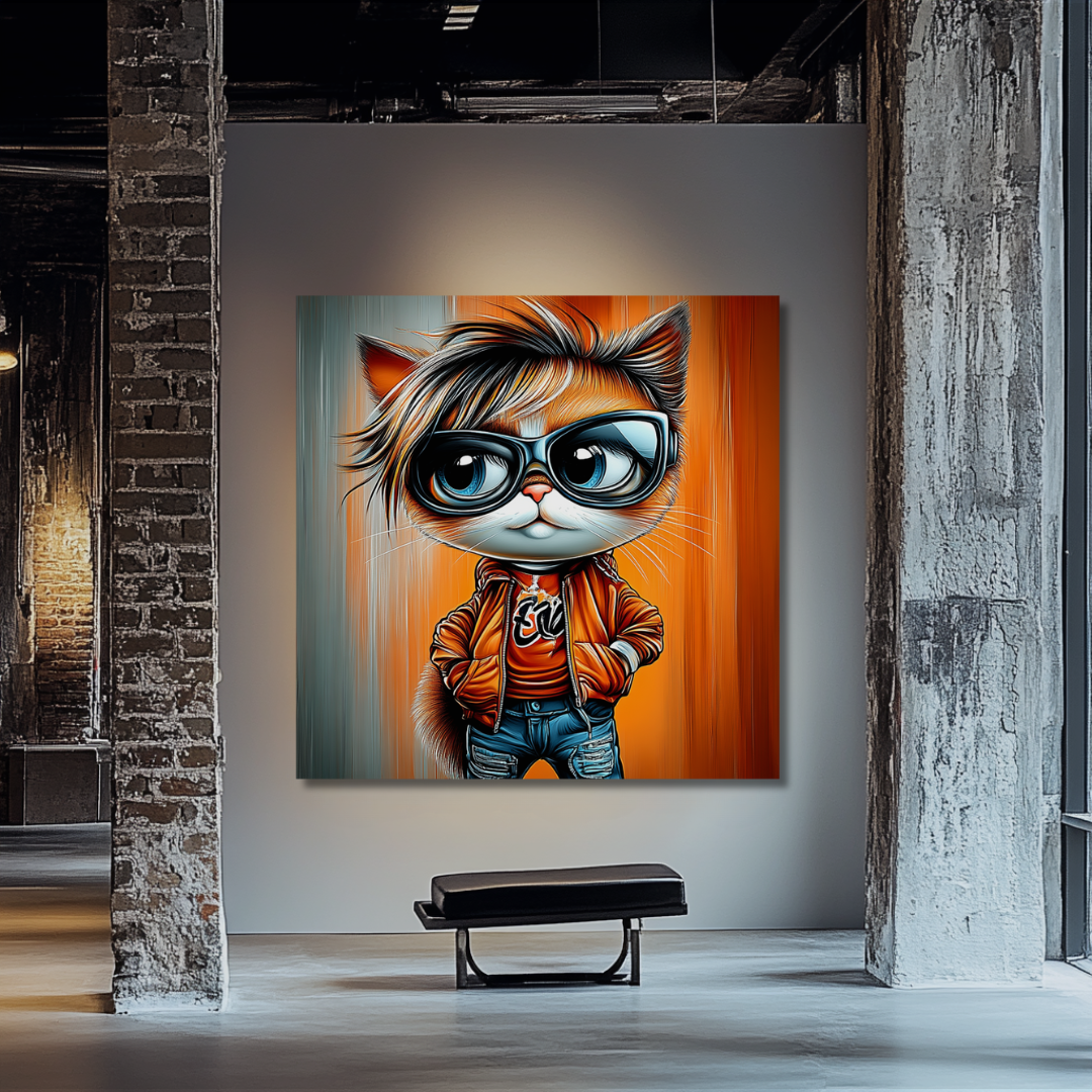 אמנות קיר עם נוכחות עיצובית