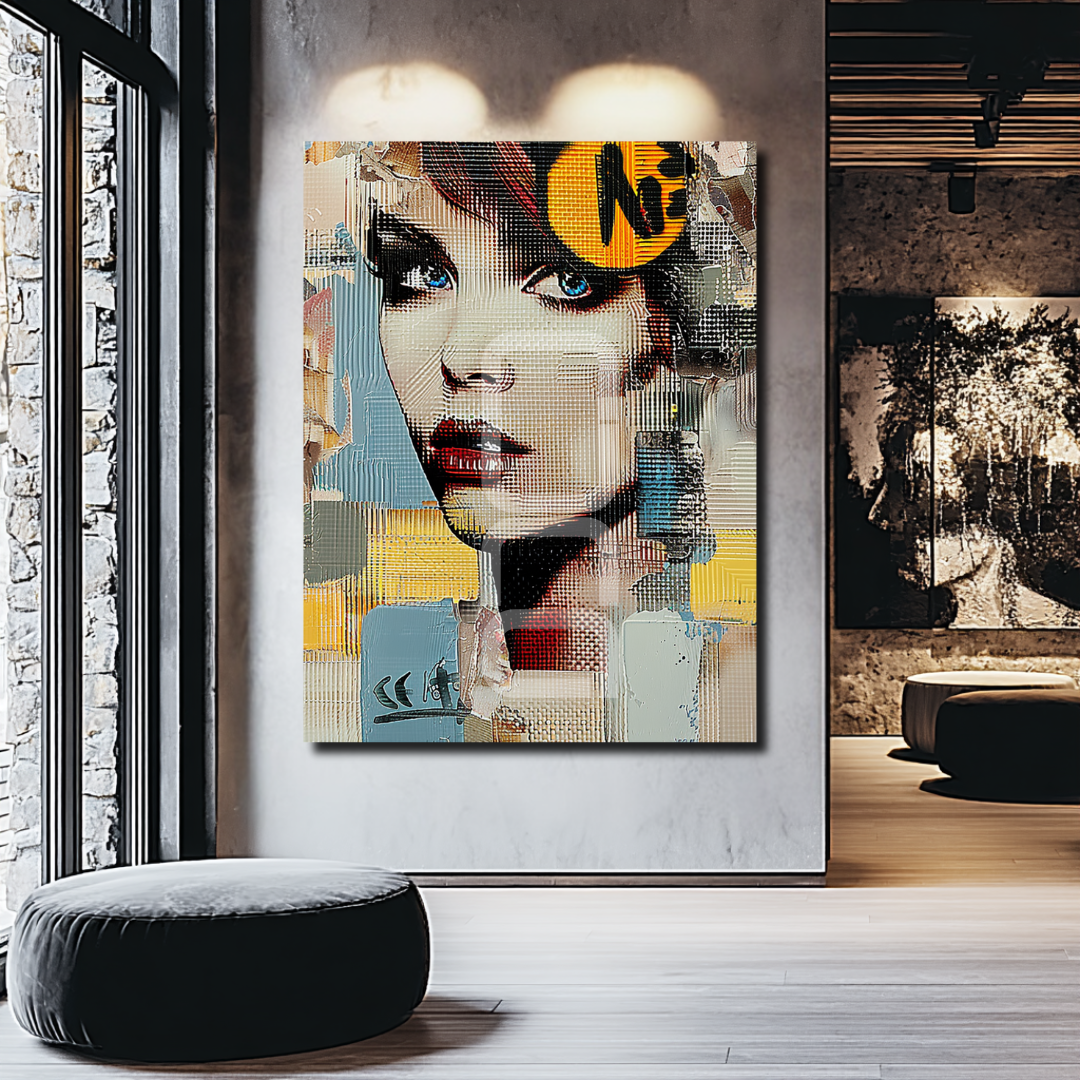 אמנות קיר עם נוכחות עיצובית