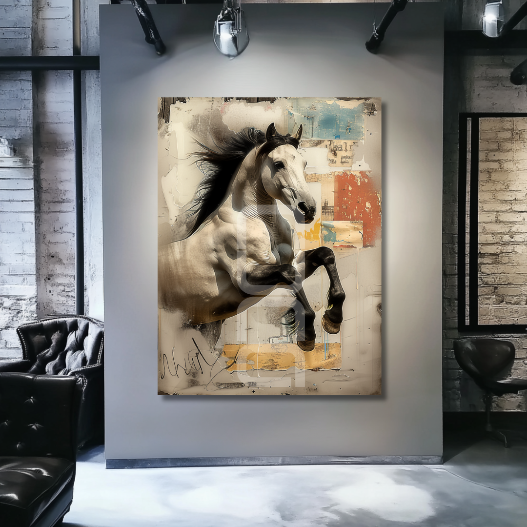 אמנות קיר עם נוכחות עיצובית