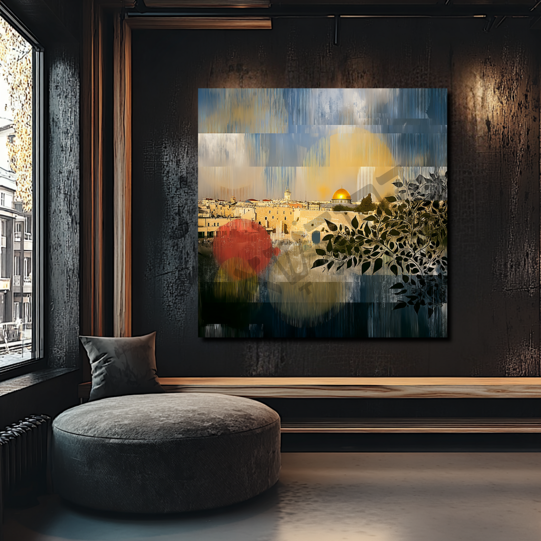 נוכחות רגועה עם עומק וברכה במרחב מעוצב