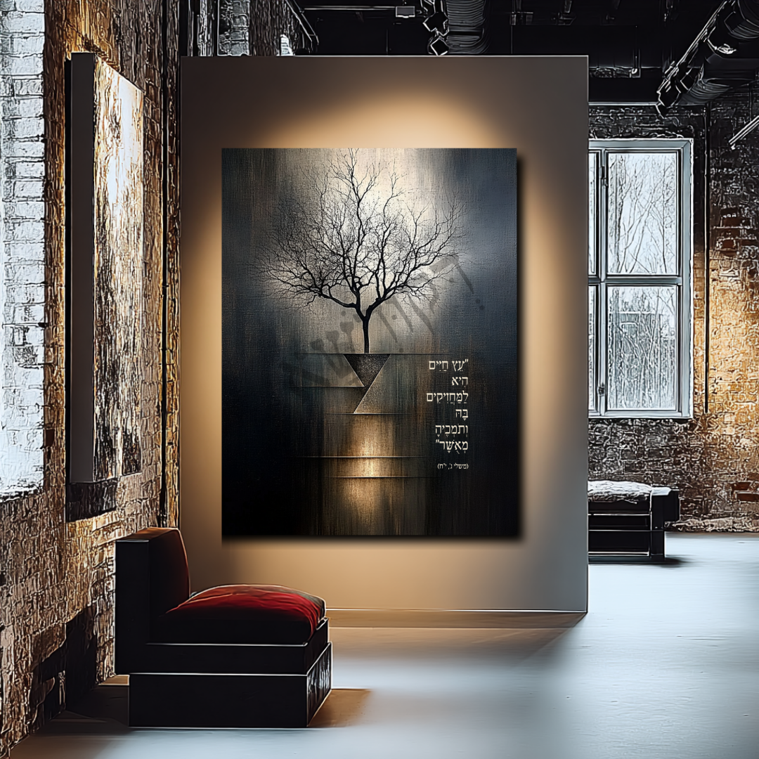 תמונת קיר דקודשא בעיצוב שקט ומאוזן לחלל בית או משרד