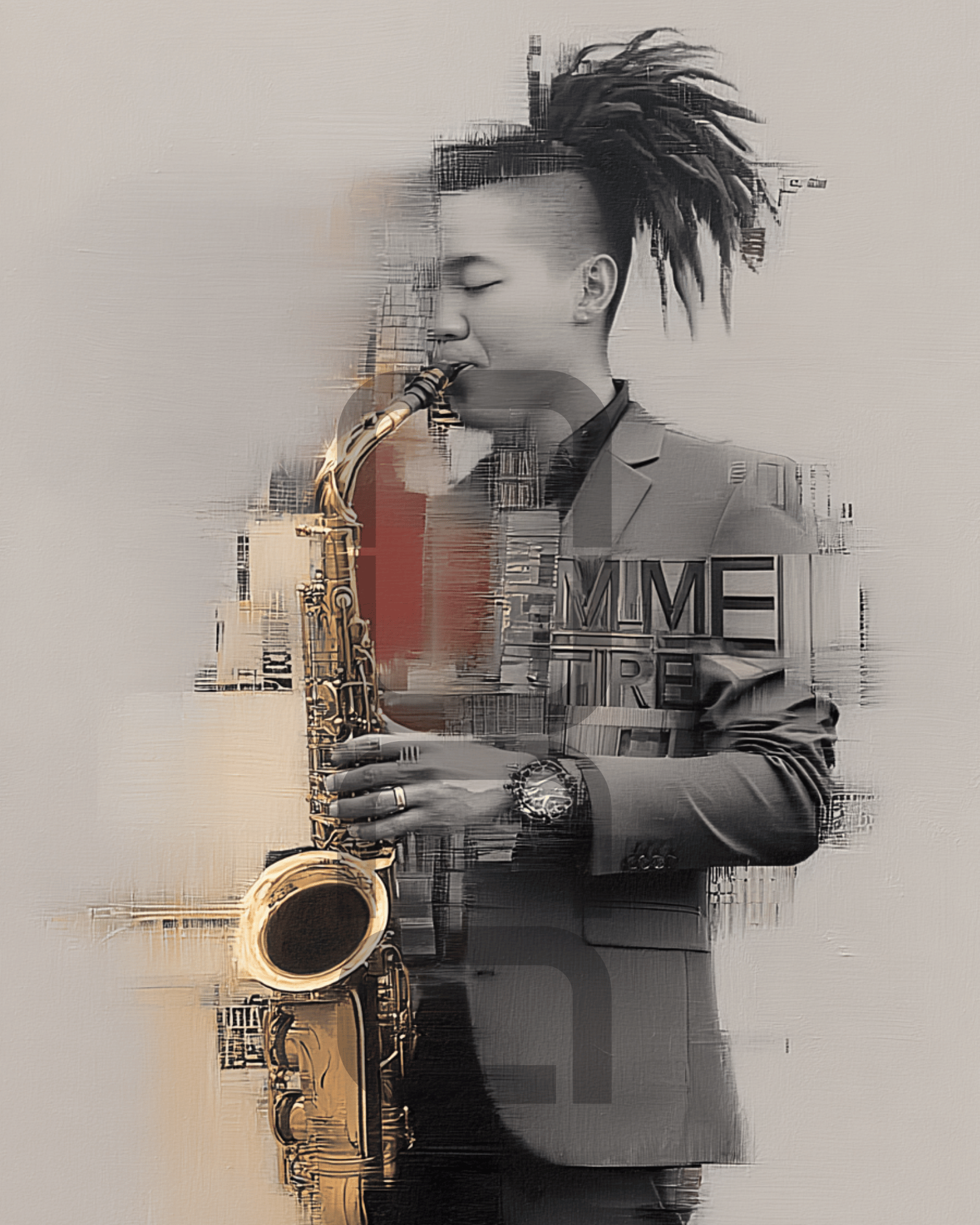 תמונת קיר יוקרתית בסגנון מיקס מדיה – אמנות מקורית לבית ולמשרד | Nuna Gallery