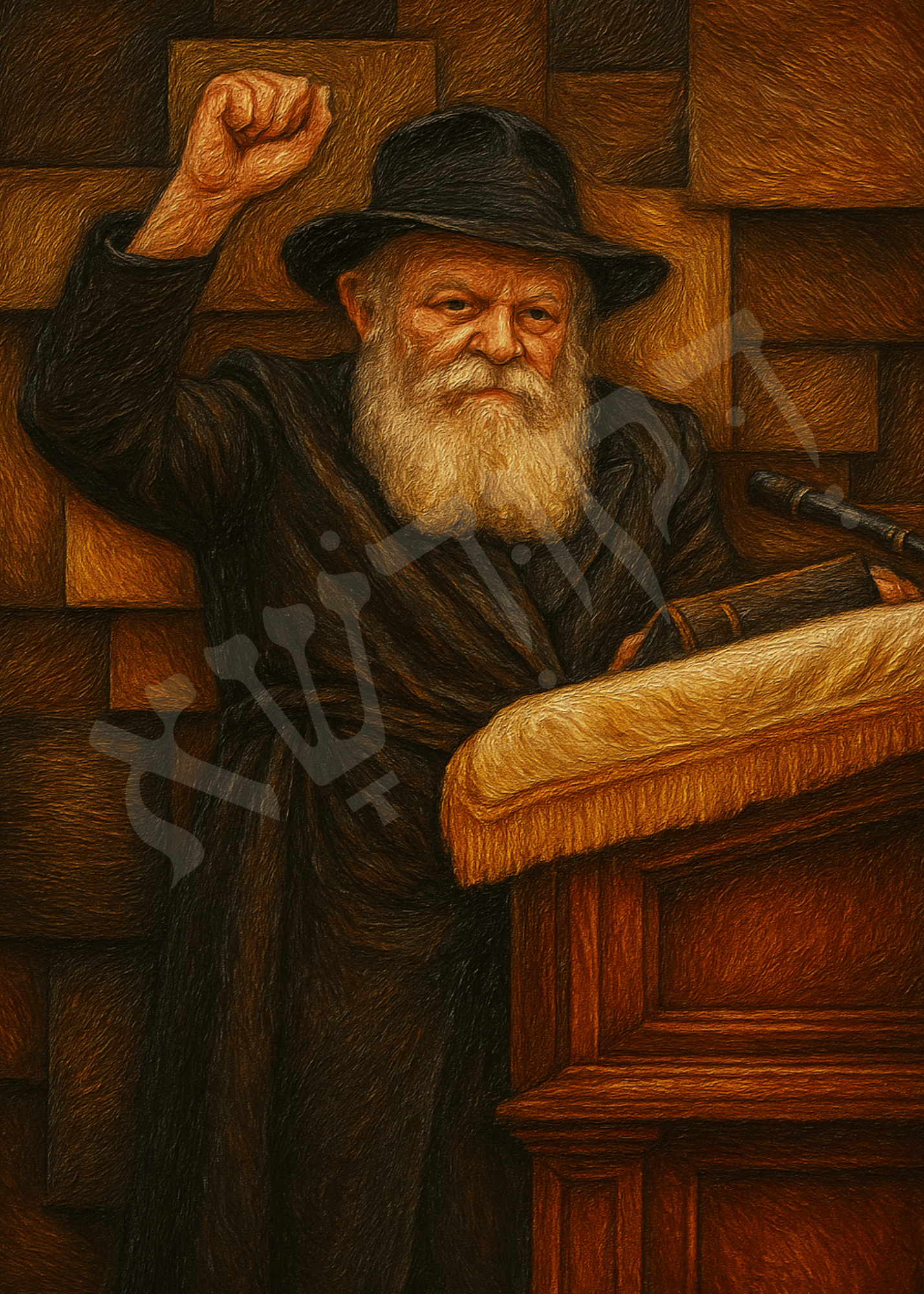 הָרֶבִּי – תמונת קיר דְּקוּדְשָׁא