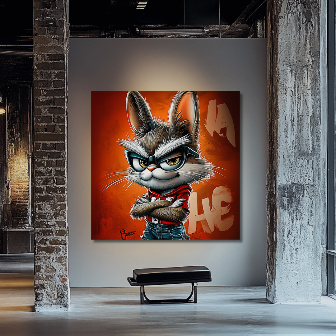 אמנות קיר עם נוכחות עיצובית