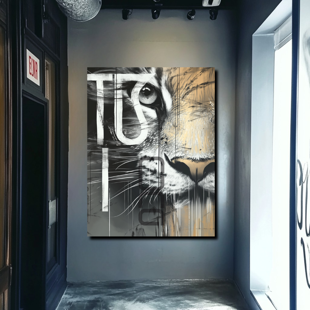 תמונת קיר של חיות בעיצוב מודרני – אמנות ויזואלית יוקרתית לבית | Nuna Gallery
