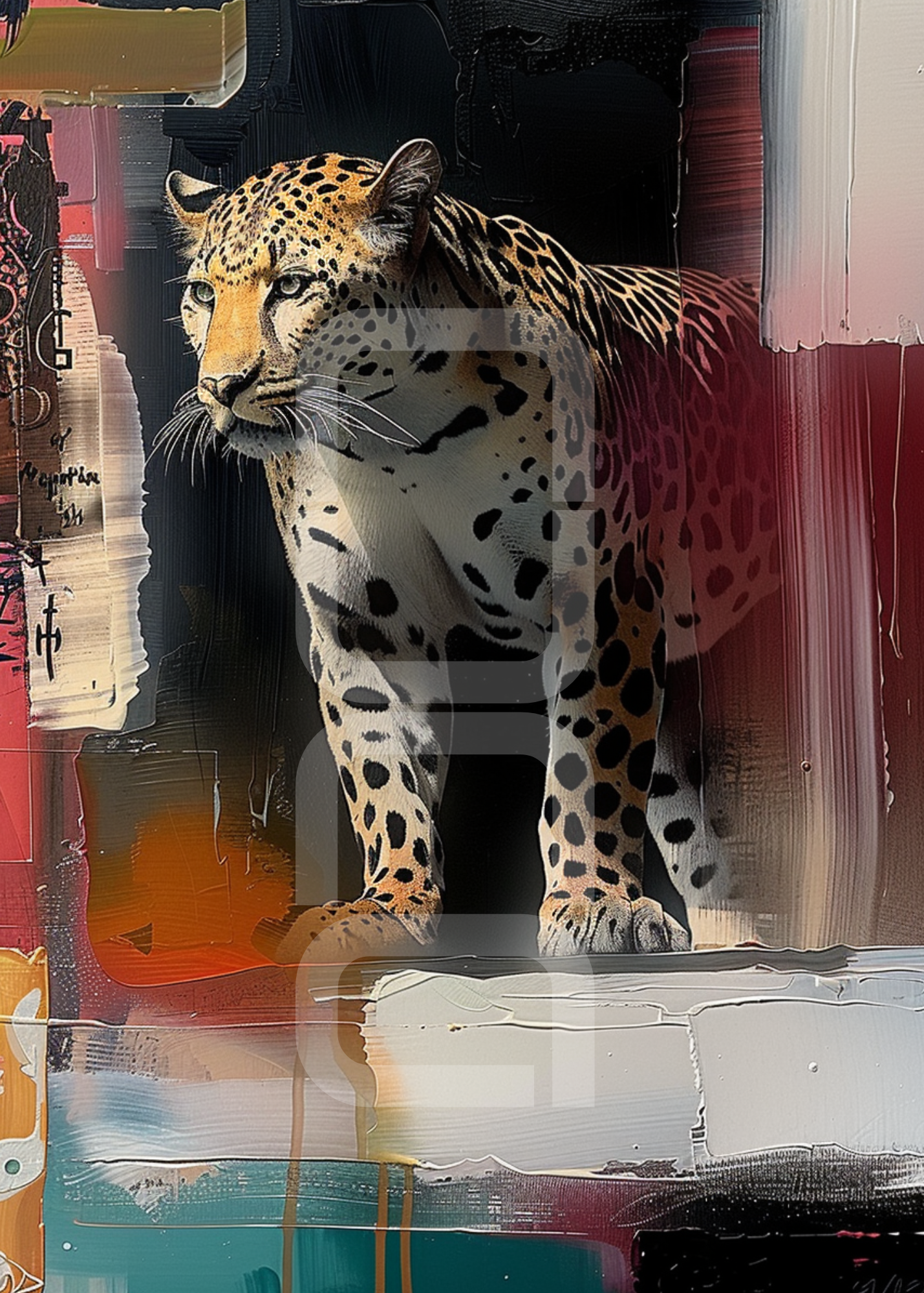 אמנות קיר עם נוכחות עיצובית