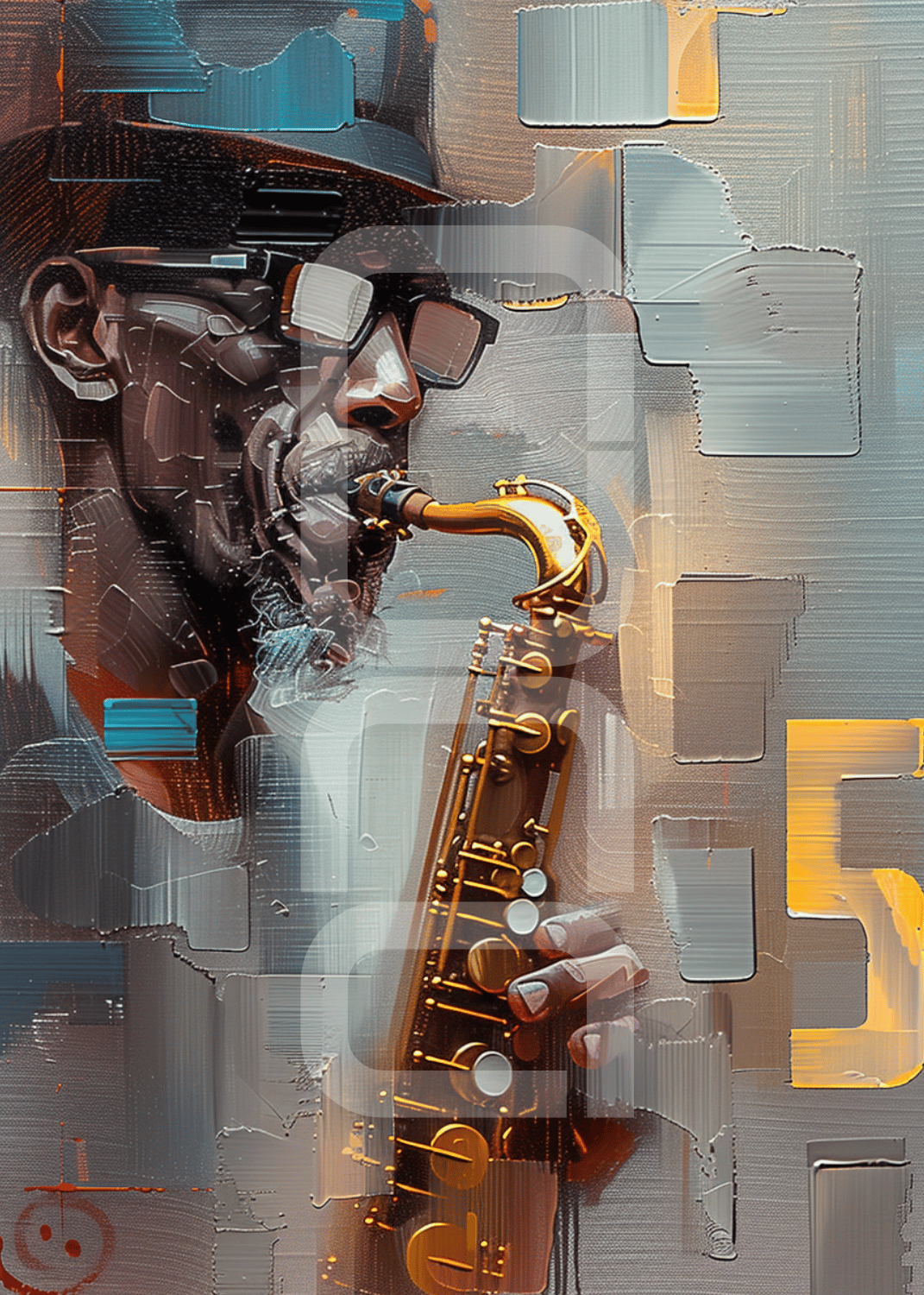 יצירת אמנות קיר עכשווית של Nuna Gallery