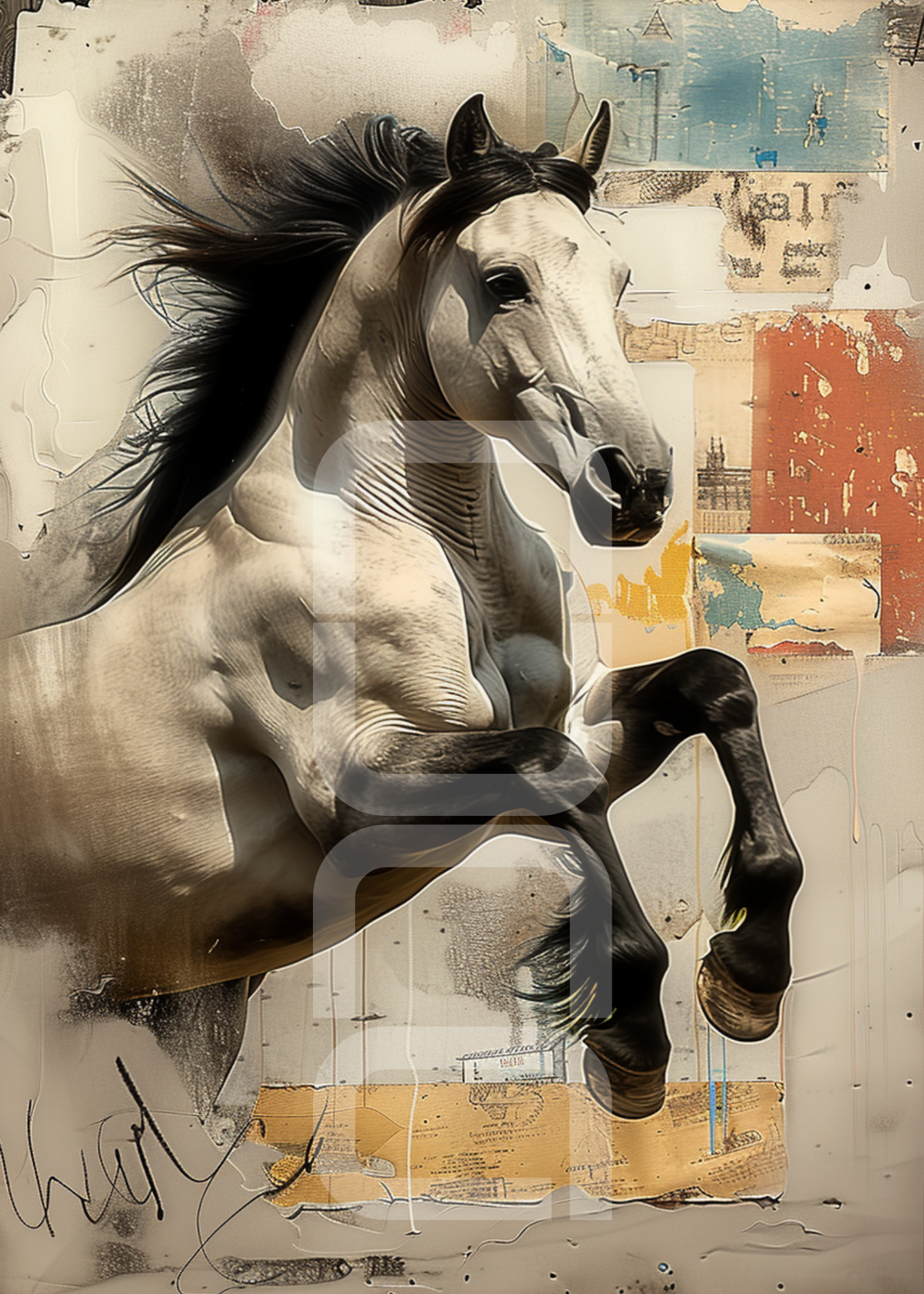 אמנות קיר עם נוכחות עיצובית