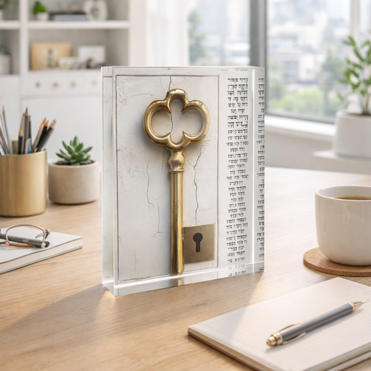 Acrylic block home or office decor with soulful atmosphere