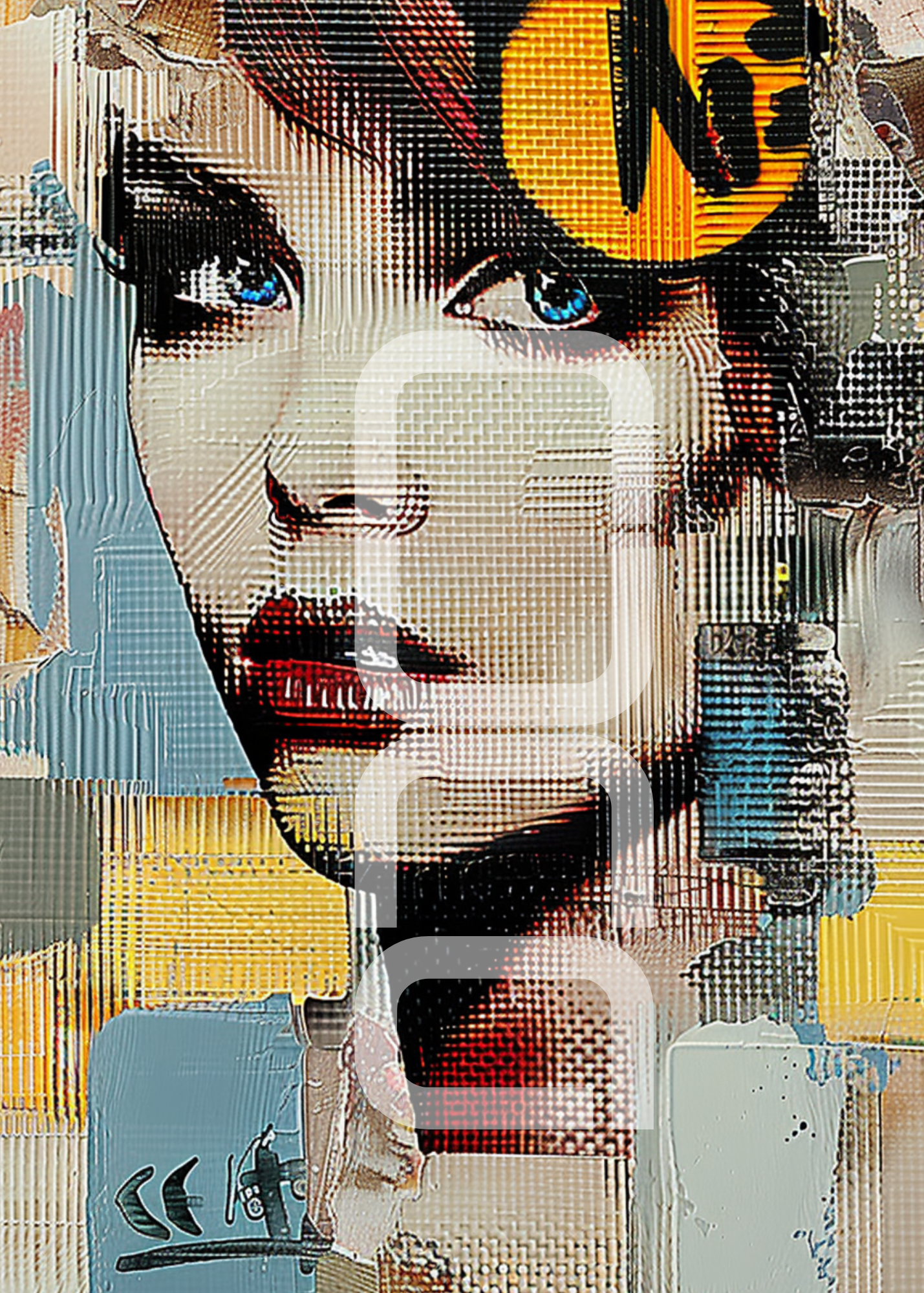 אמנות קיר עם נוכחות עיצובית