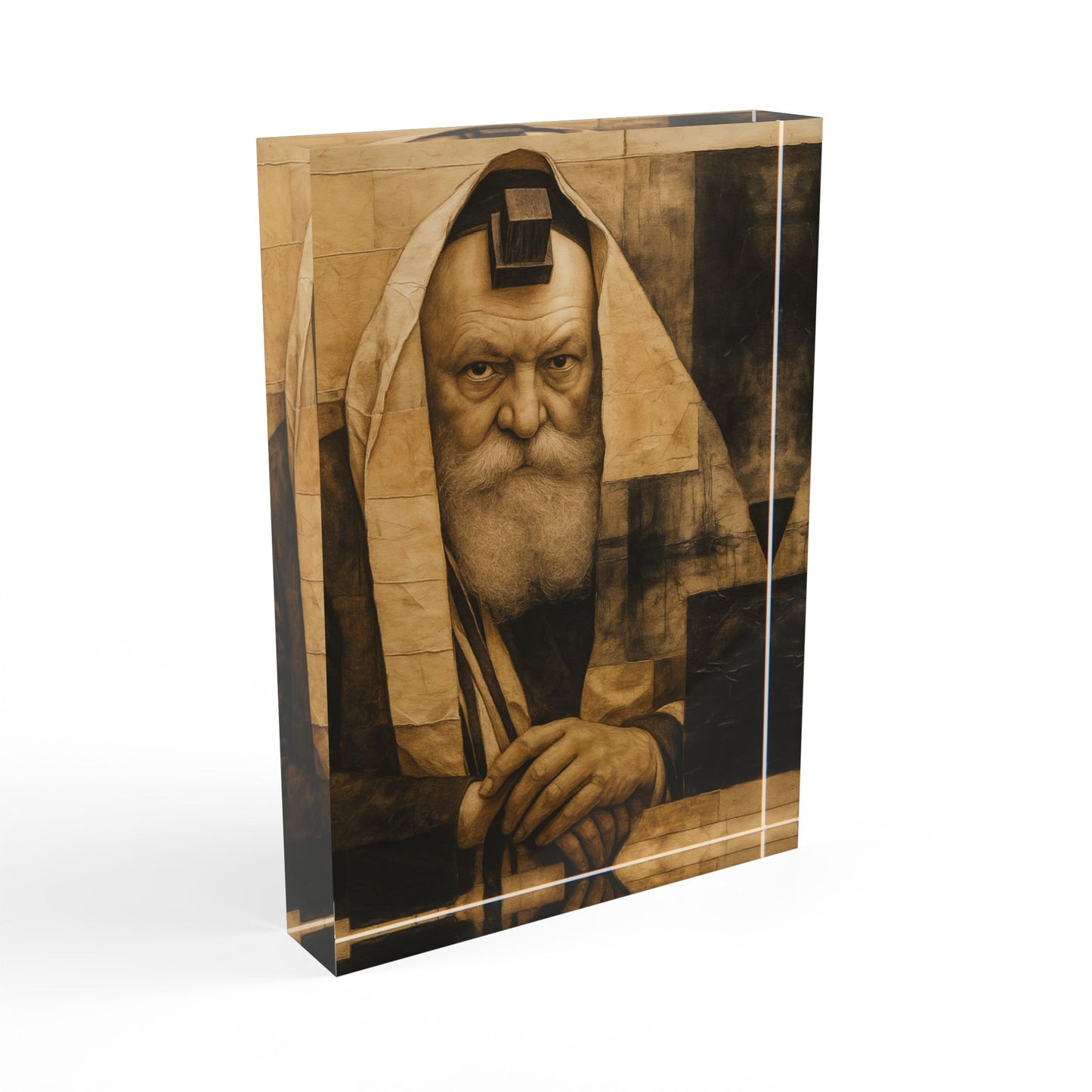 הָרֶבִּי – בלוק אקרילי בעיצוב דְּקוּדְשָׁא