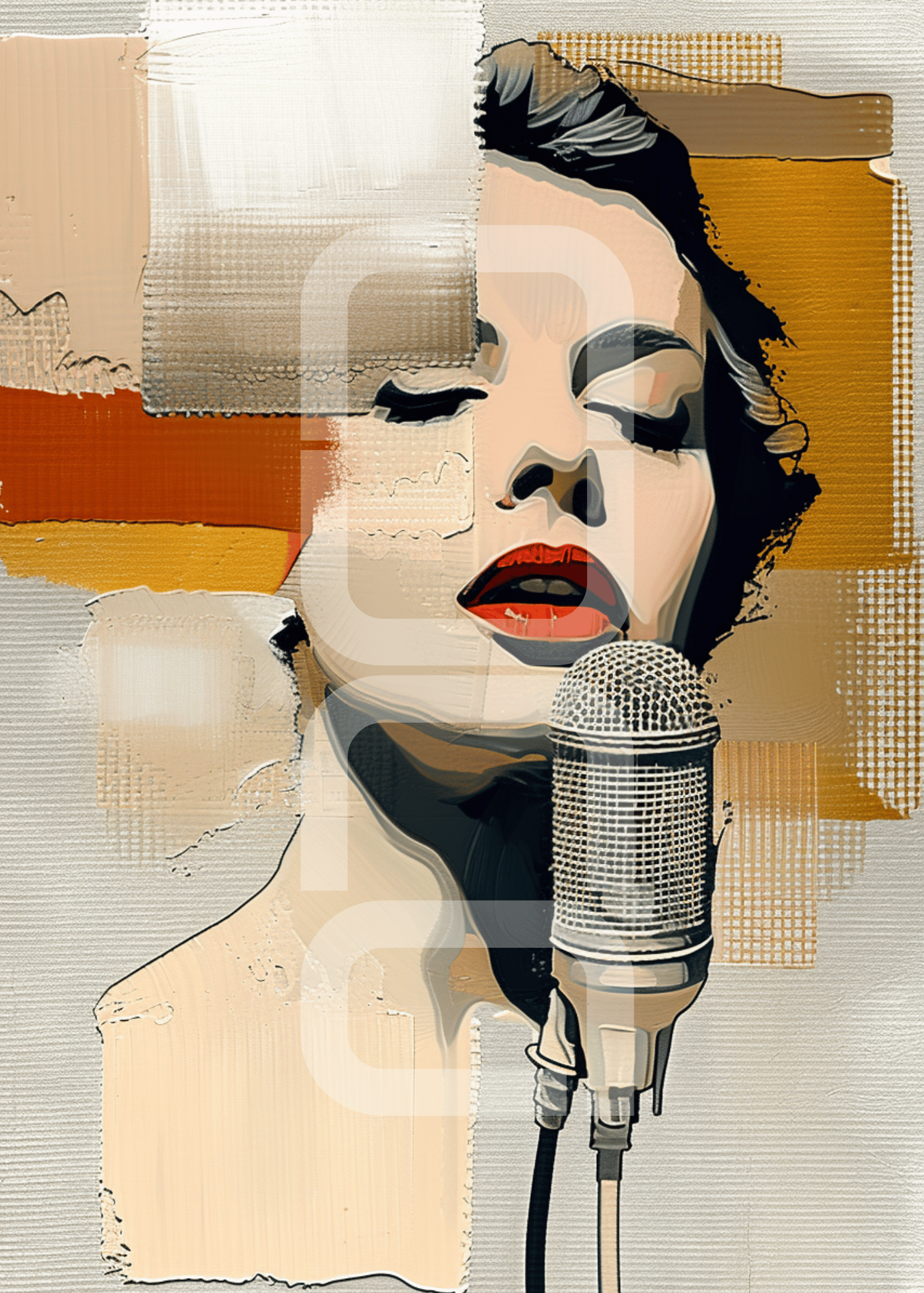 אמנות קיר מודרנית של Nuna Gallery לחלל מעוצב