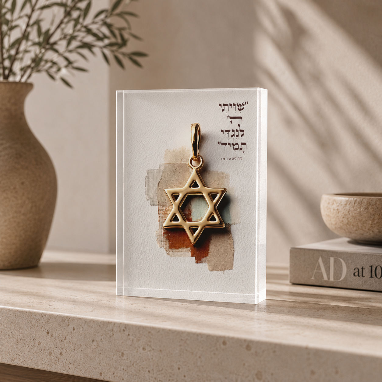 מתנת ברכה מקורית בעיצוב אמנותי המתאימה לאנשים שאוהבים משמעות ועיצוב.