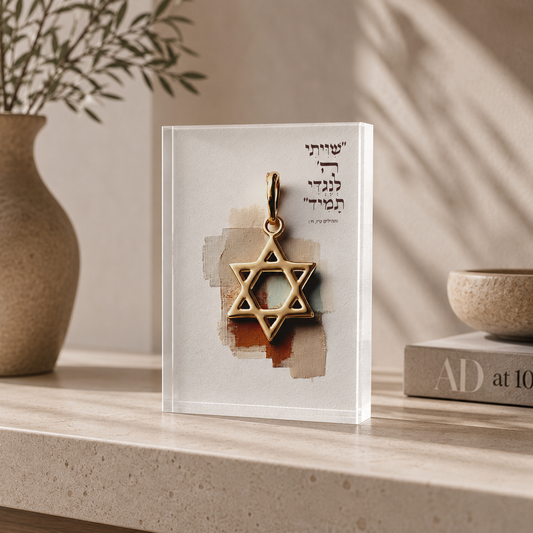 מתנת ברכה מקורית בעיצוב אמנותי המתאימה לאנשים שאוהבים משמעות ועיצוב.