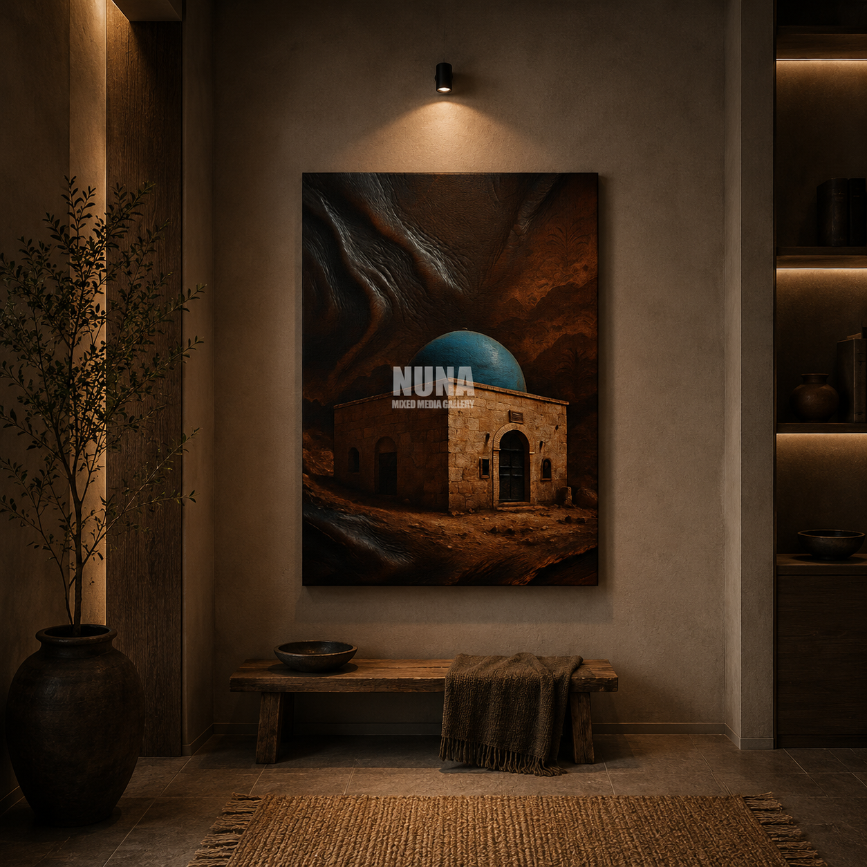 dekudsha deep spiritual depth inspired wall art for home or office decor on canvas or glass
