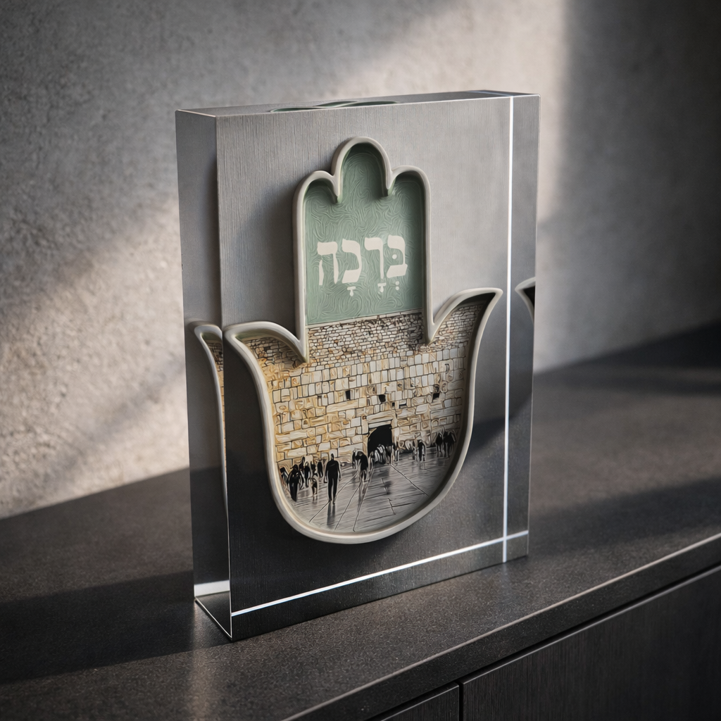 dekudsha acrylic block blessing inspired design for home or office decor
