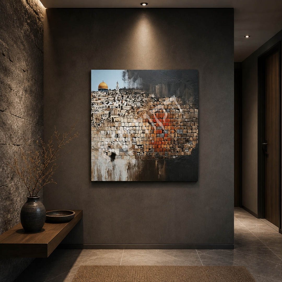 dekudsha city of david inspired wall art for home or office decor on canvas or glass
