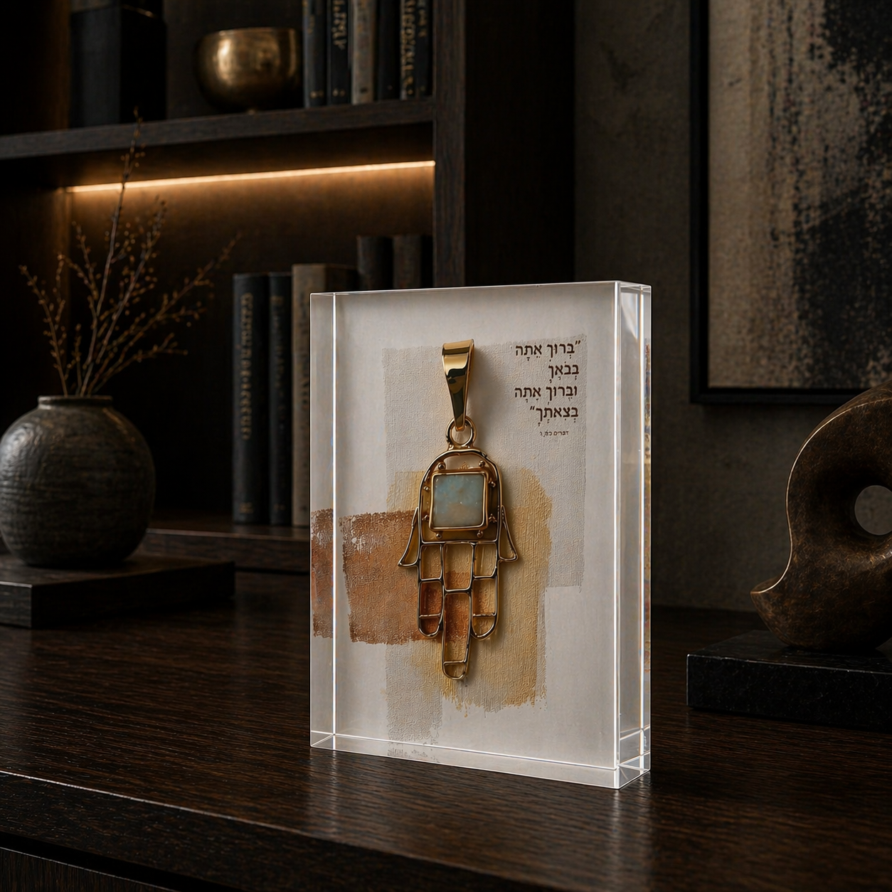 dekudsha acrylic block blessed when you come in inspired design for home or office decor