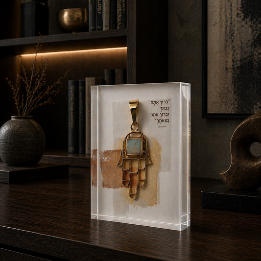 dekudsha acrylic block blessed when you come in inspired design for home or office decor