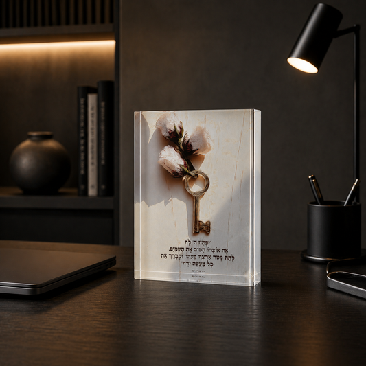 dekudsha acrylic block blessing concept for home or office decor
