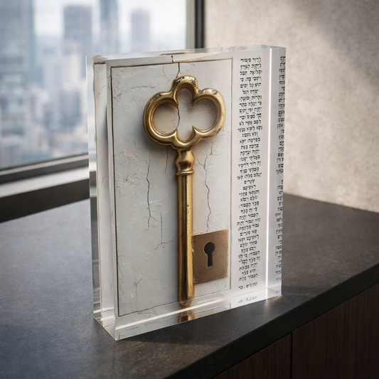Acrylic block home or office decor with soulful atmosphere