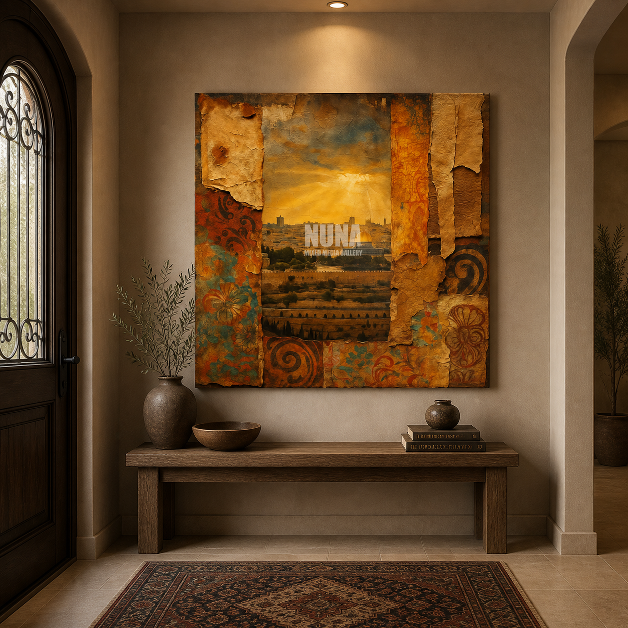 dekudsha light of zion inspired wall art for home or office decor on canvas or glass
