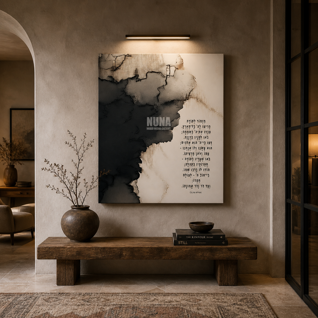 dekudsha praise and thanks psalm inspired wall art for home or office decor on canvas or glass
