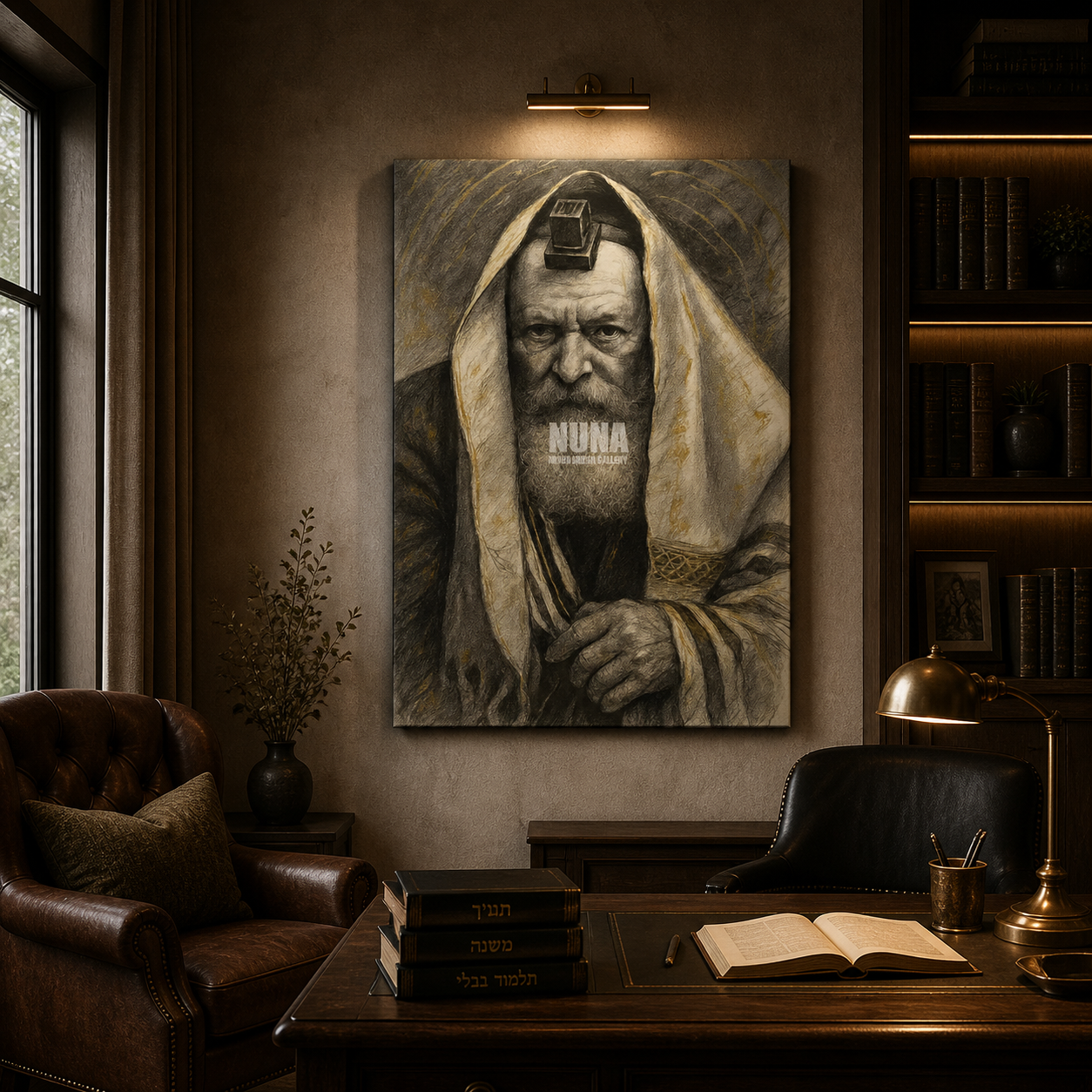 dekudsha lubavitcher rebbe wall art for home or office decor on canvas or glass
