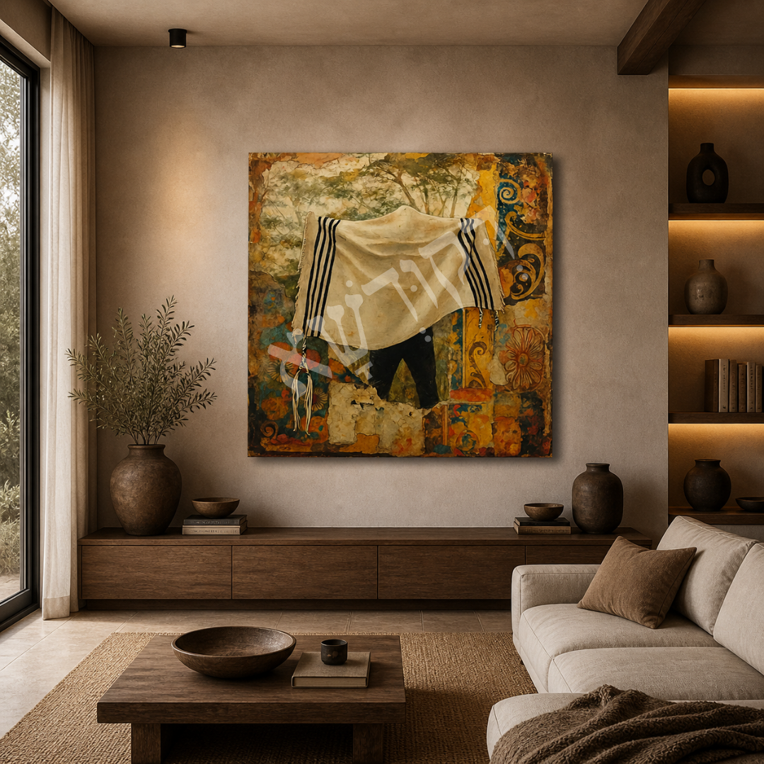 dekudsha tallit crown inspired wall art for home or office decor on canvas or glass
