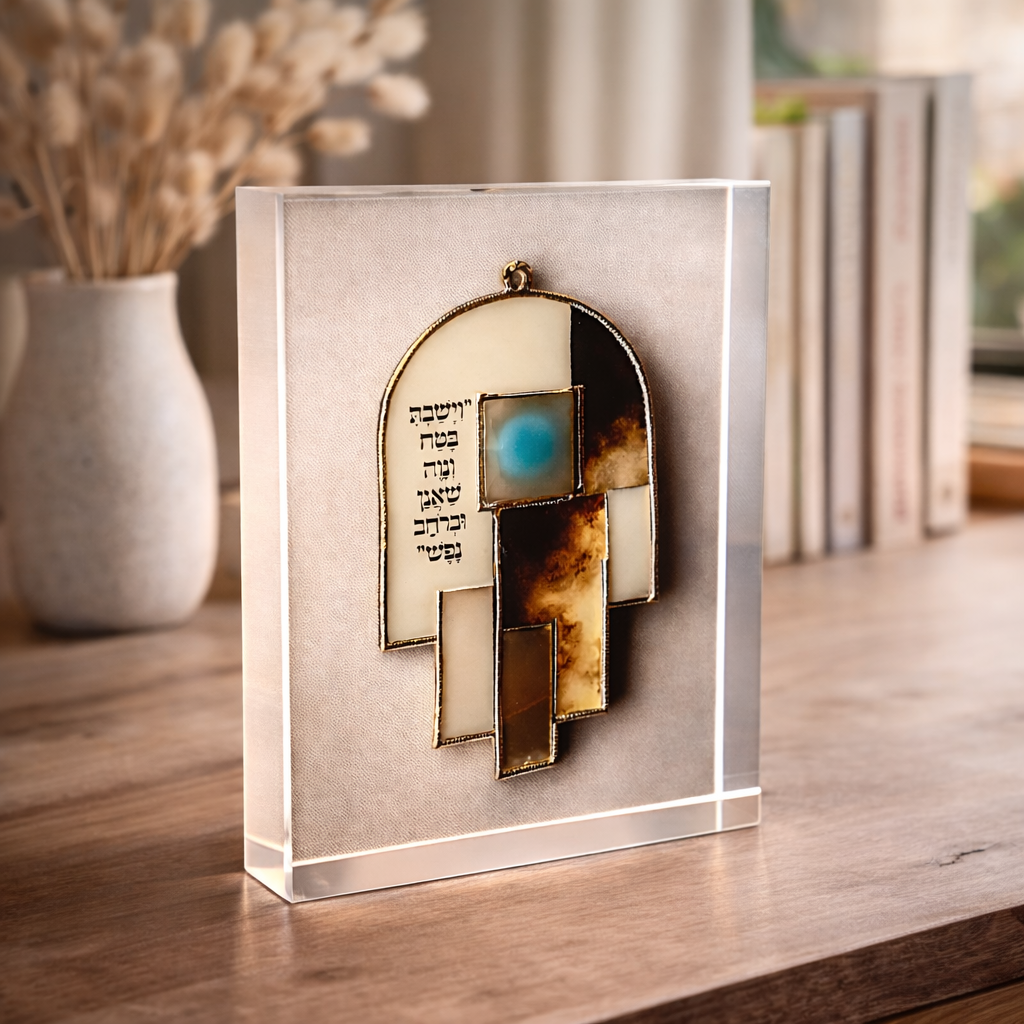 dekudsha acrylic block dwell in safety inspired design for home or office decor
