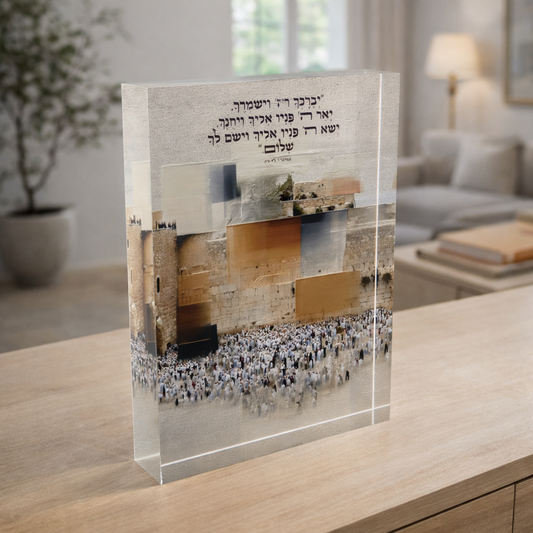 dekudsha acrylic block blessing phrase inspired design for home or office decor

