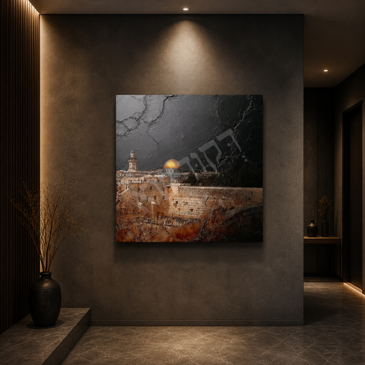 dekudsha zion fortress inspired wall art for home or office decor on canvas or glass
