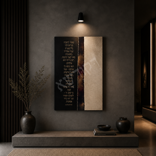 dekudsha psalm of gratitude inspired wall art for home or office decor on canvas or glass
