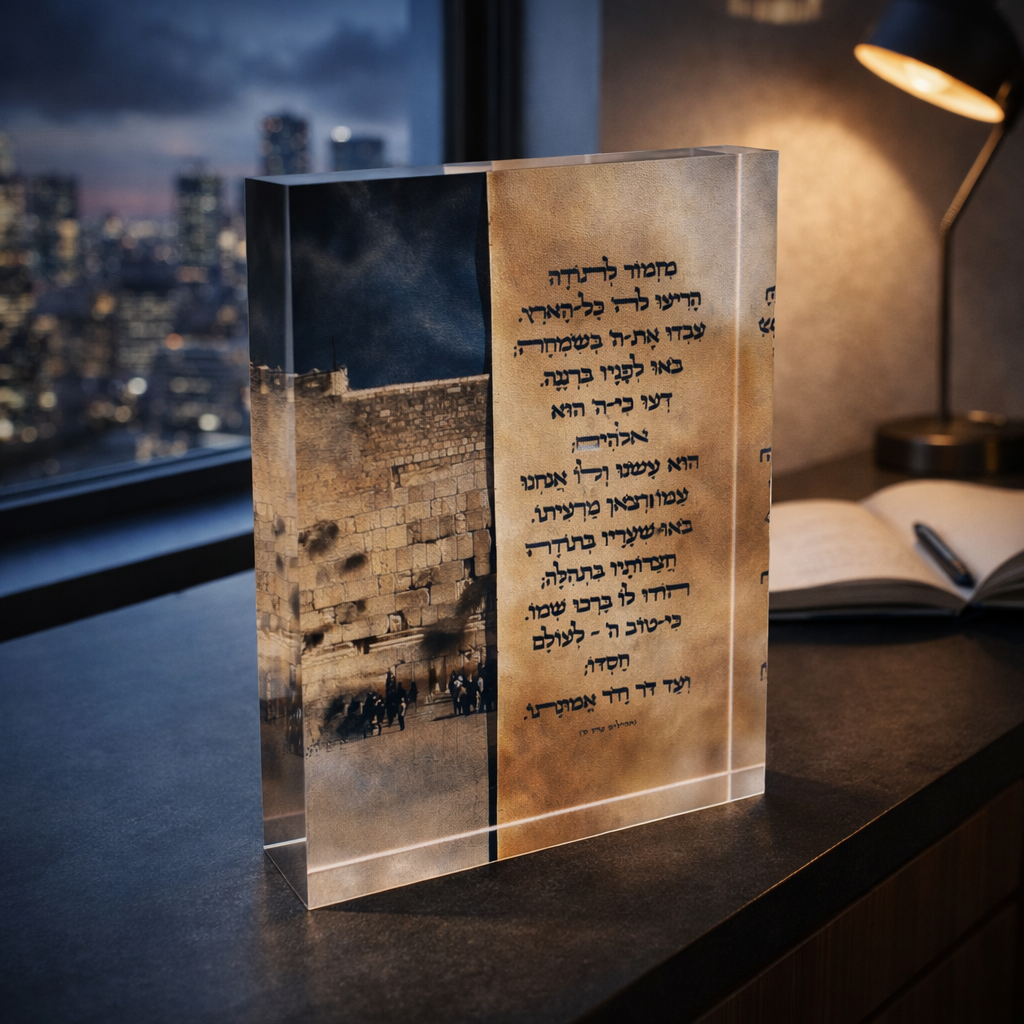 dekudsha acrylic block thanksgiving psalm concept for home or office decor