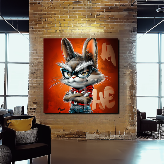 אמנות קיר עם נוכחות עיצובית