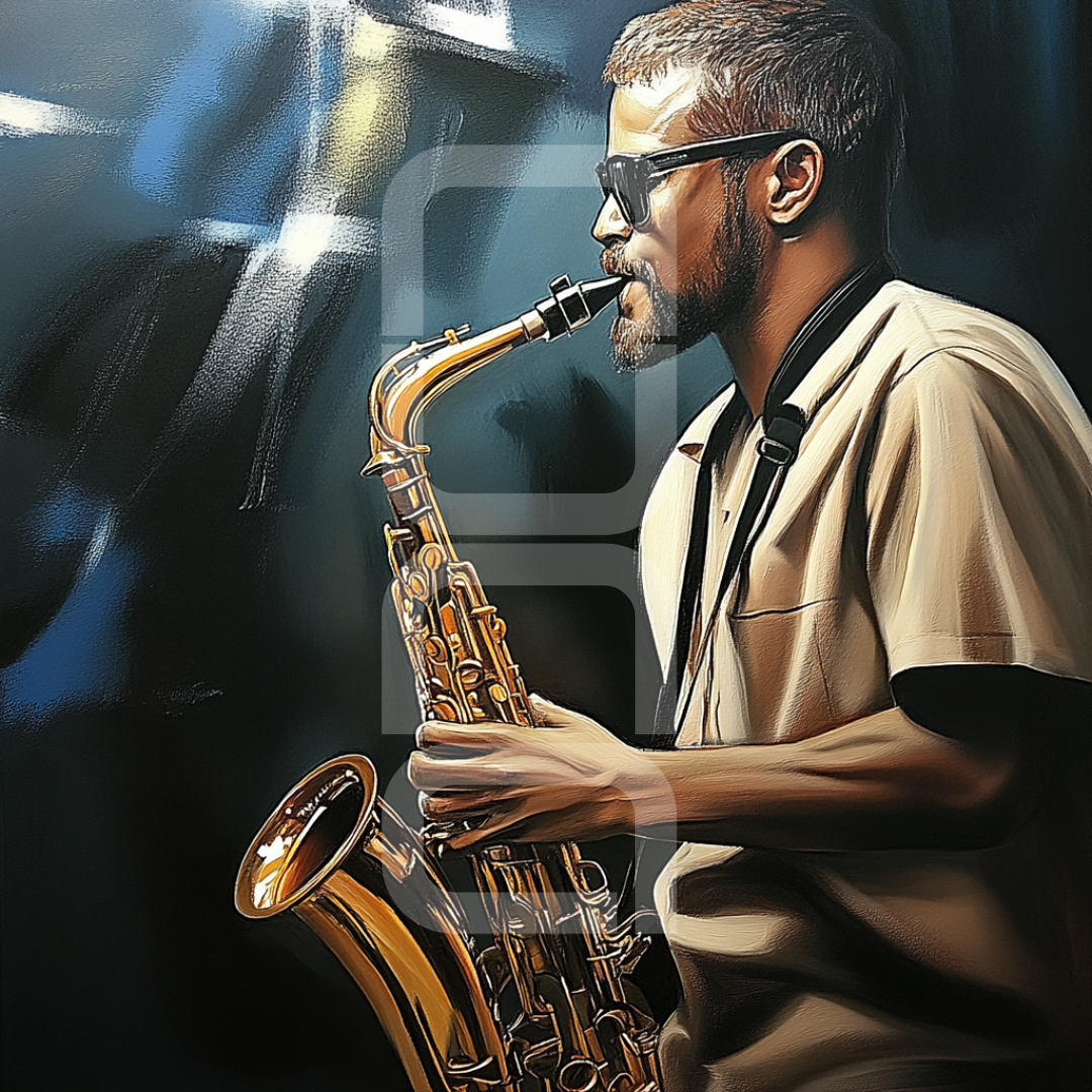 Saxflow – תמונת קנבס או זכוכית לבית ולמשרד | Nuna Gallery