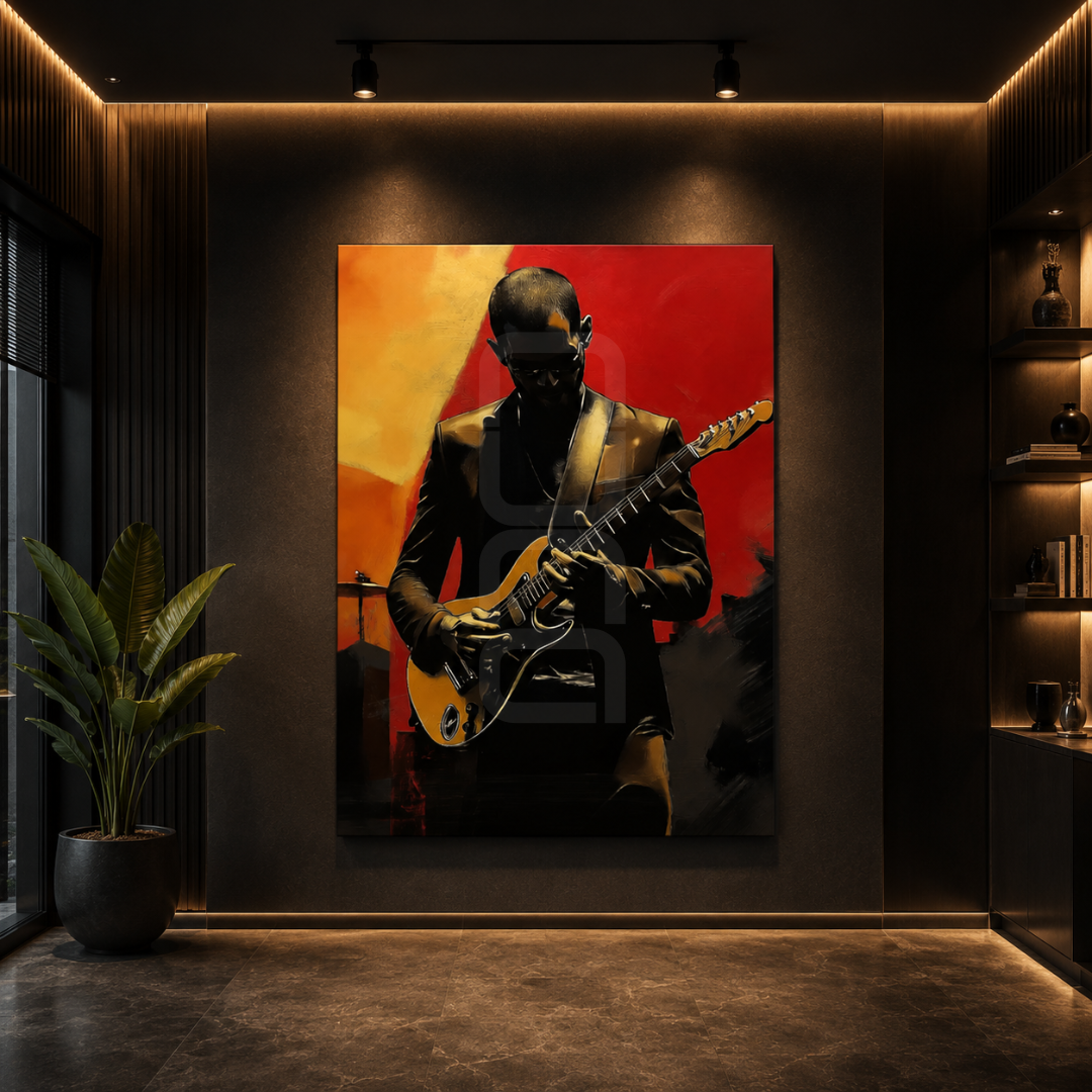 music inspired wall decor for living room, office and studio spaces