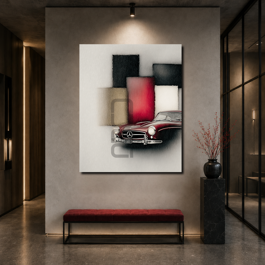 Unique mixed media inspired artwork by Nuna Gallery bringing character, creativity, and style to modern interiors