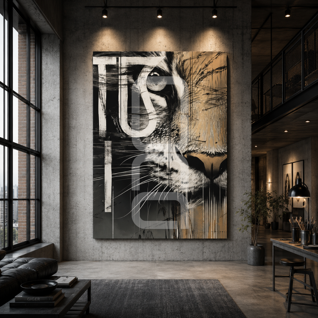 Stylish animal artwork for wall decor in living room and workspace