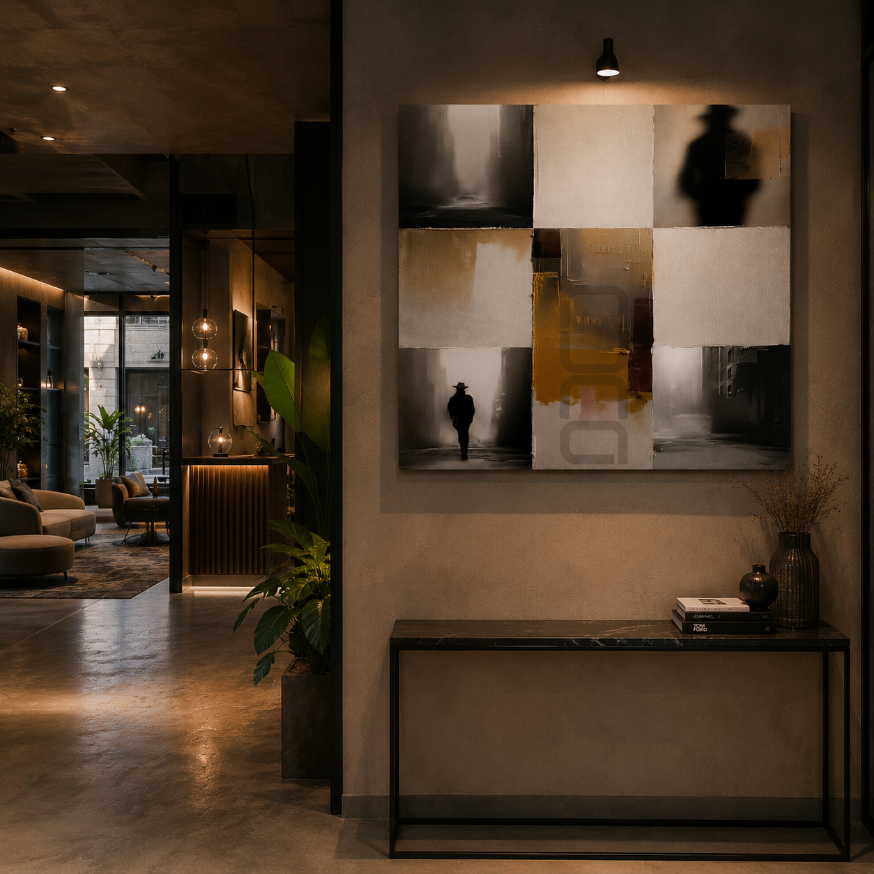 design wall art on canvas for home and office interior