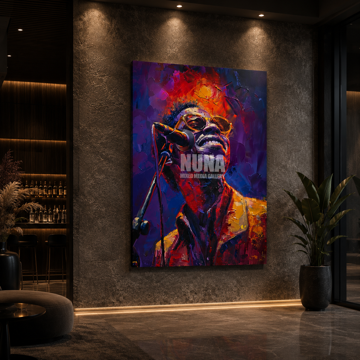 modern music art prints on canvas and glass for interior design
