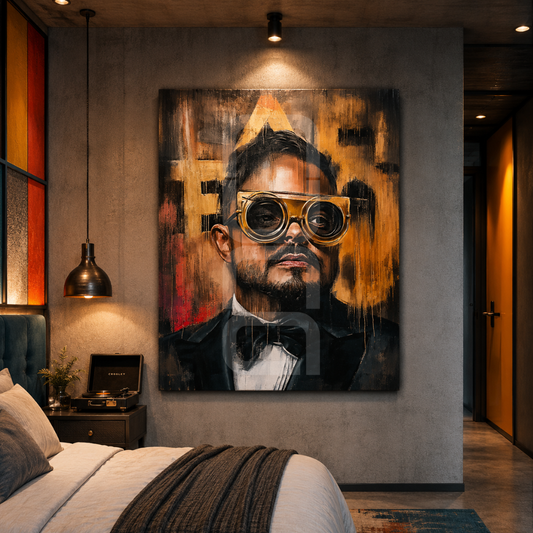 Premium mixed media wall art by Nuna Gallery, available on canvas and tempered glass for modern homes, offices, and commercial interiors