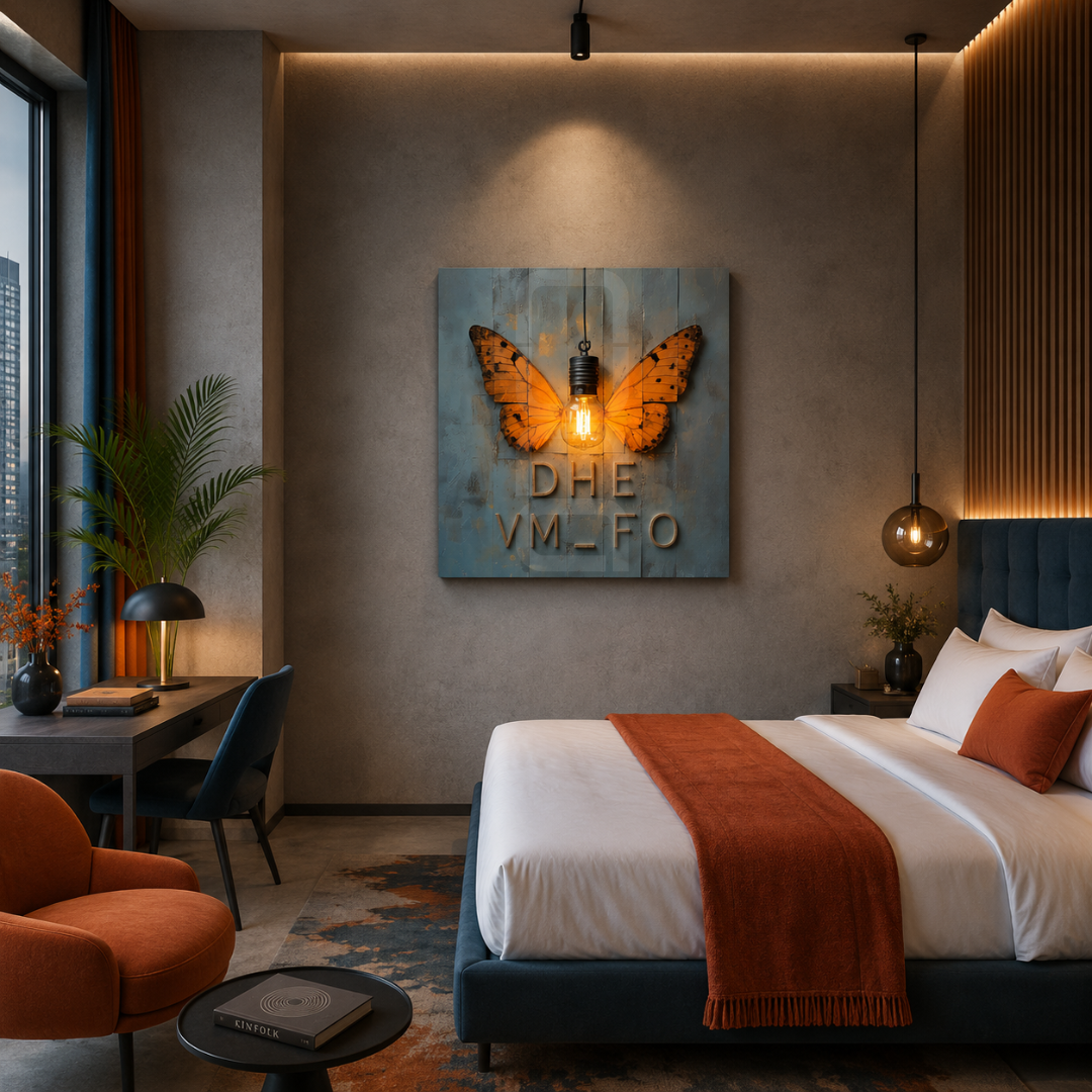 Contemporary statement artwork printed on canvas and glass, designed by Nuna Gallery for stylish living spaces and business environments