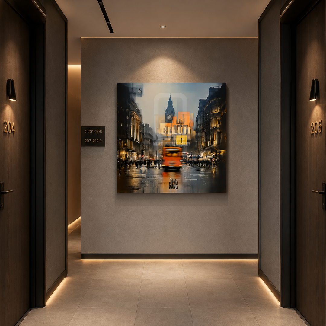 Premium mixed media wall art by Nuna Gallery, available on canvas and tempered glass for modern homes, offices, and commercial interiors