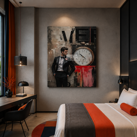 Bold contemporary wall decor by Nuna Gallery, professionally printed on premium canvas and glass for interior design spaces