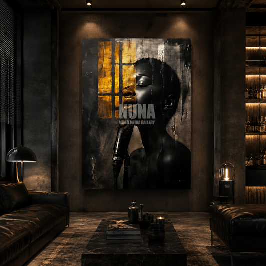 modern music wall art canvas print for living room interior design