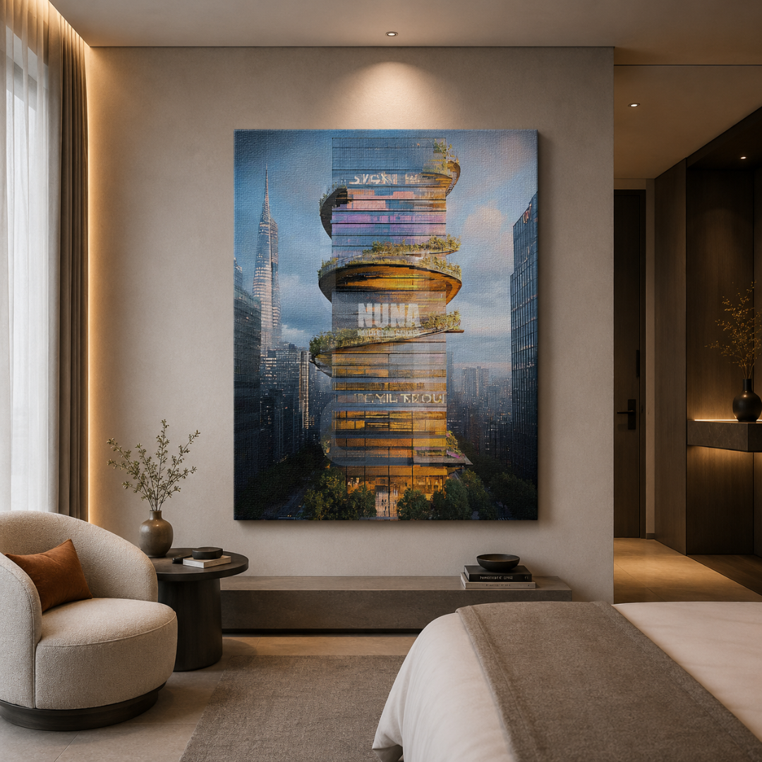 Bold contemporary wall decor by Nuna Gallery, professionally printed on premium canvas and glass for interior design spaces