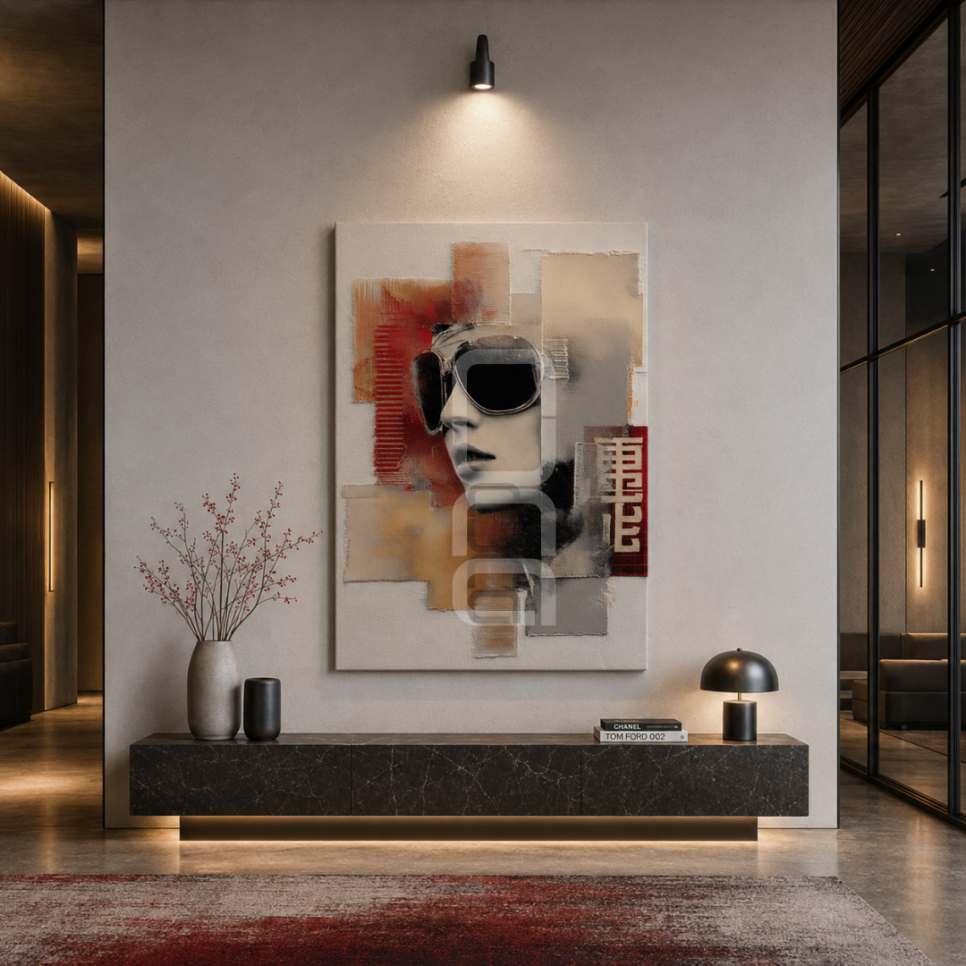 Premium decorative wall art for residential and commercial spaces, professionally printed on canvas and tempered glass by Nuna Gallery