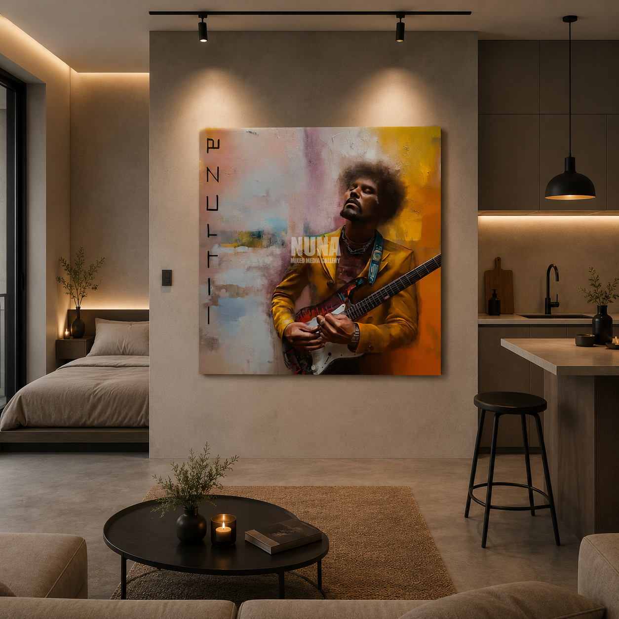 modern music wall decor artwork for commercial interior spaces