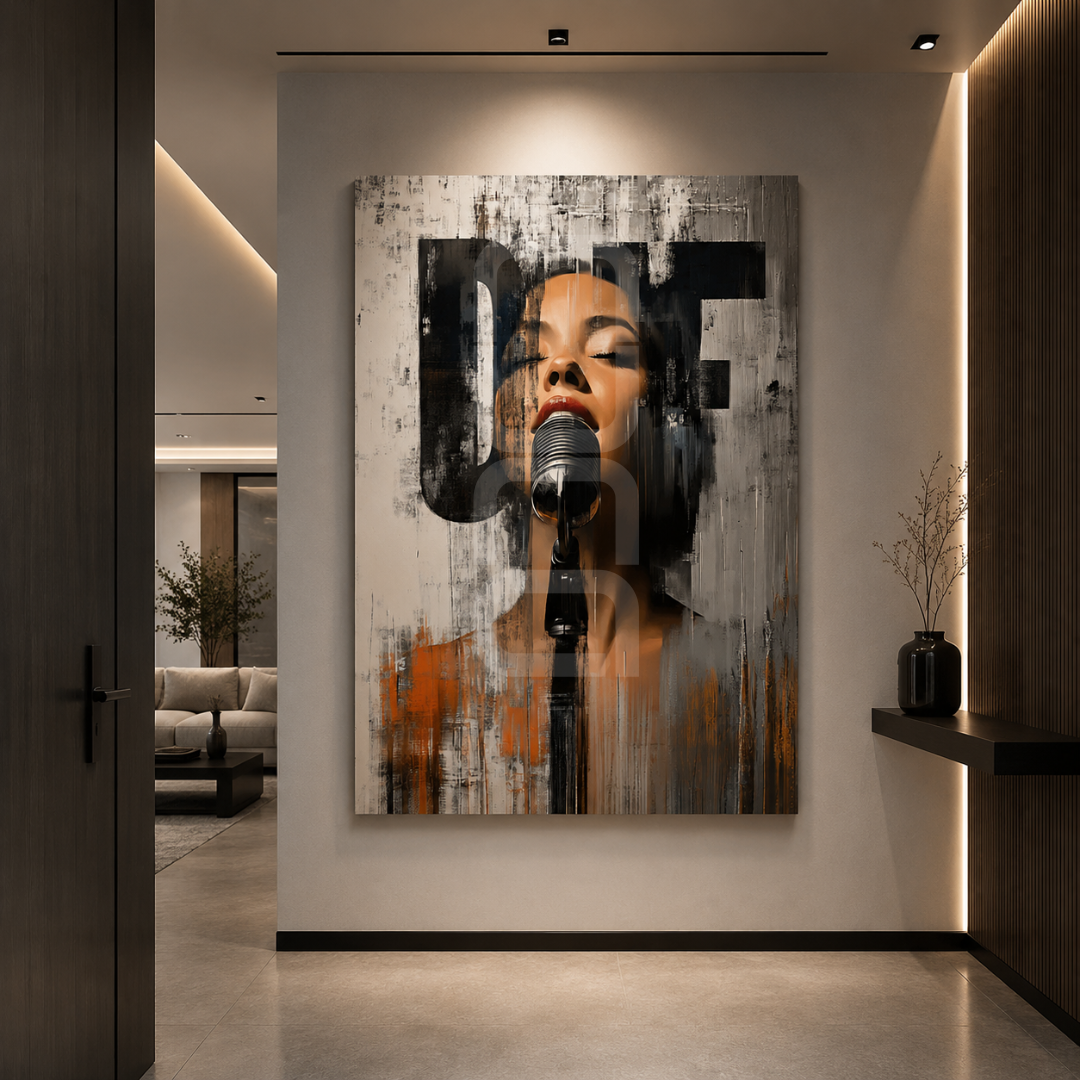 jazz musician wall art for stylish living room or workspace